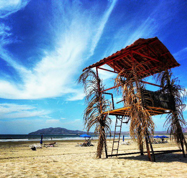 Golden sands and calm waves at Tamarindo Beach