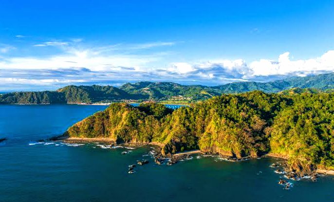 Aerial view of Jaco Beach