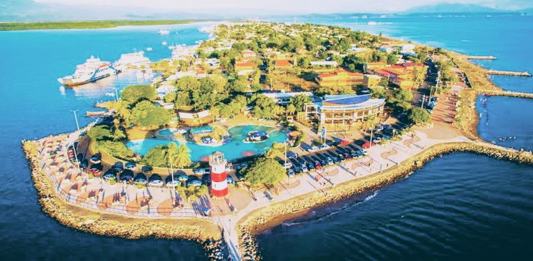 Bird view of Puntarenas in costa rica